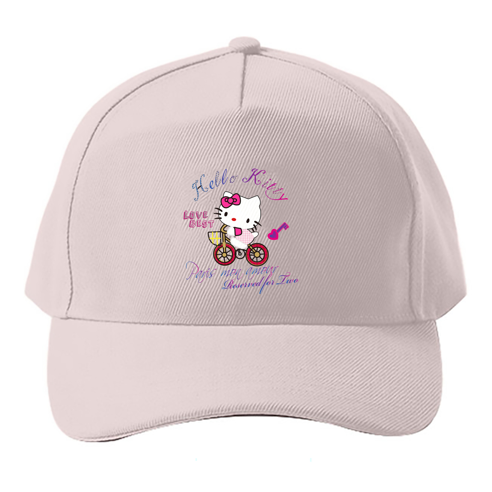（画像用） Hello Kitty ハローキティ ベースボールキャップ 綿100％ 男女兼用 帽子 スポーツ